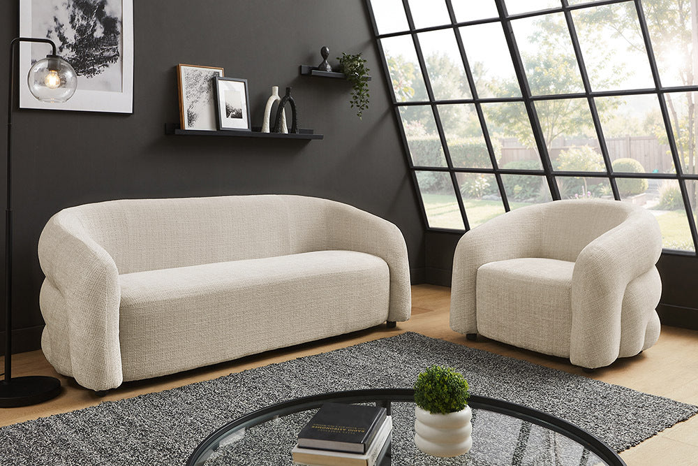 
3-Sitzer Design Sofa „Voque“ - Chenille Beige