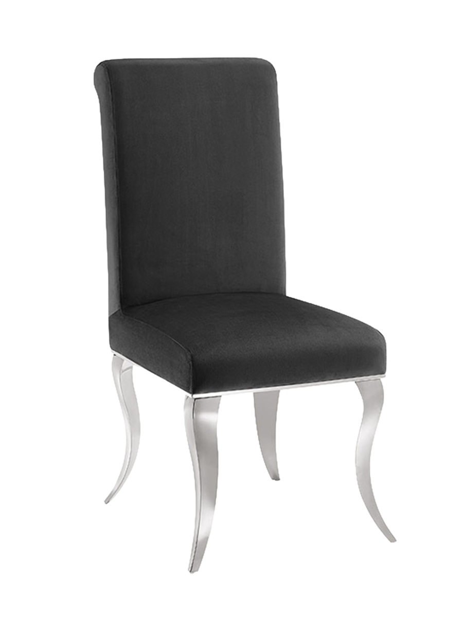 
Sedia da pranzo di design “Modern Barock” - Nero / Argento