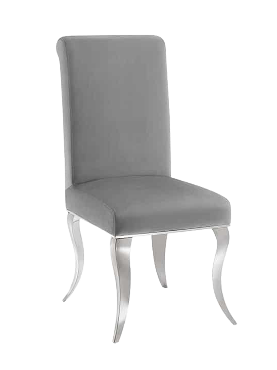 
Sedia da pranzo di design “Modern Barock” - Grigio / Argento