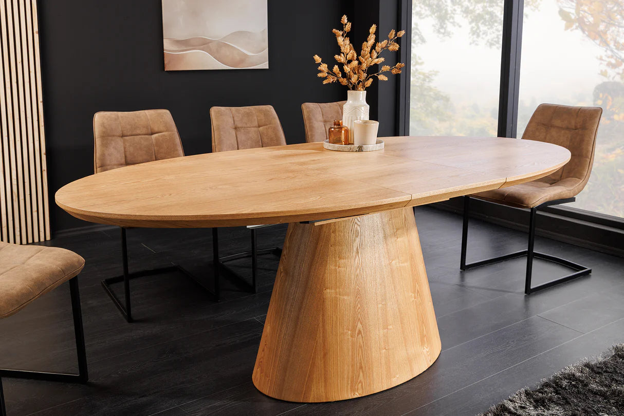 
Extendable Designer Dining Table "Uniquo" 160-200 x 100 cm, Natural Oak