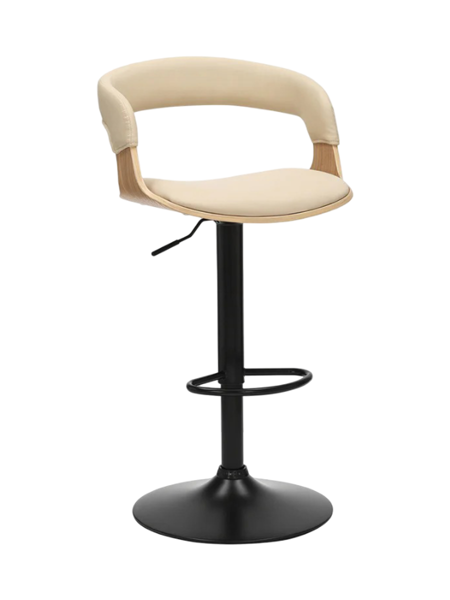 
Tabouret de bar réglable en hauteur « Manhattan » - Frêne / Crème