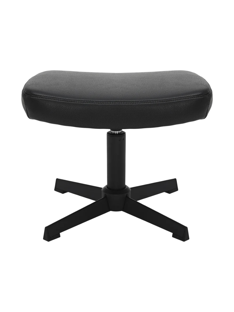 
Fauteuil design pivotant à 360° « Mileys » - Avec repose-pieds / Similicuir Noir