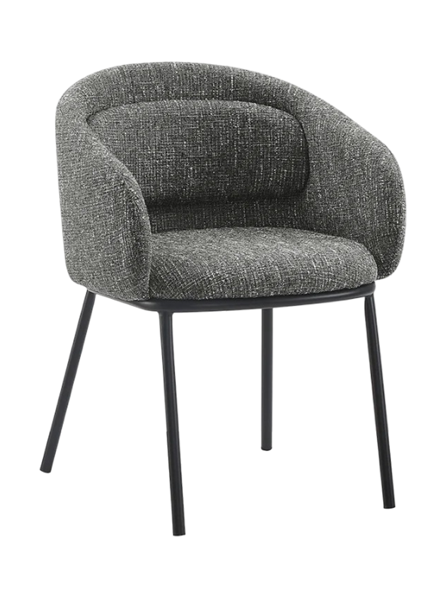 
Designer chair "Florenzo" with armrests - Grey