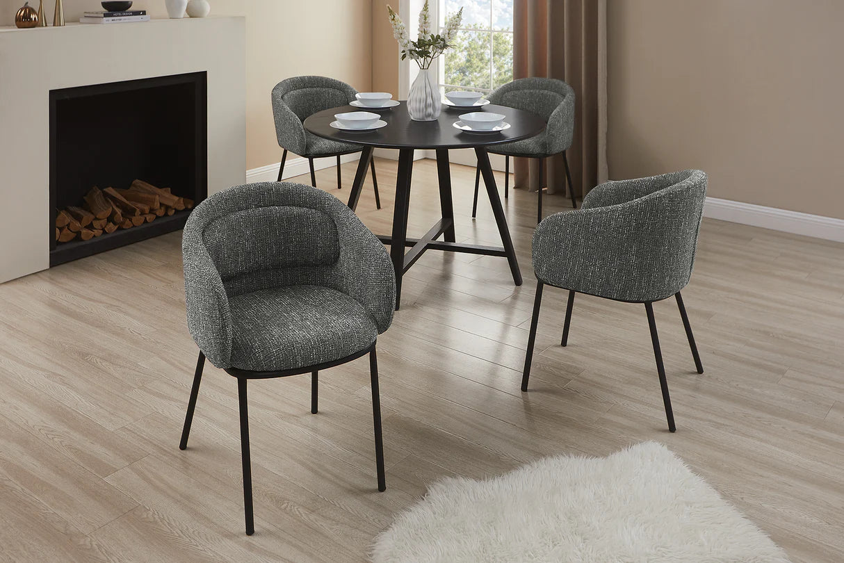 
Designer chair "Florenzo" with armrests - Grey