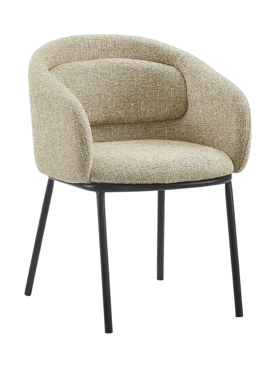 
Designer chair "Florenzo" with armrests - Beige