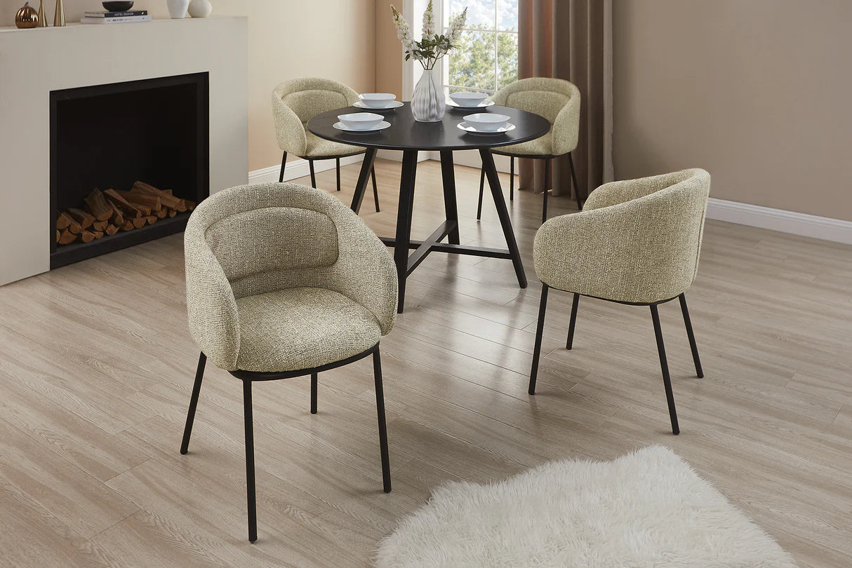 
Designer chair "Florenzo" with armrests - Beige