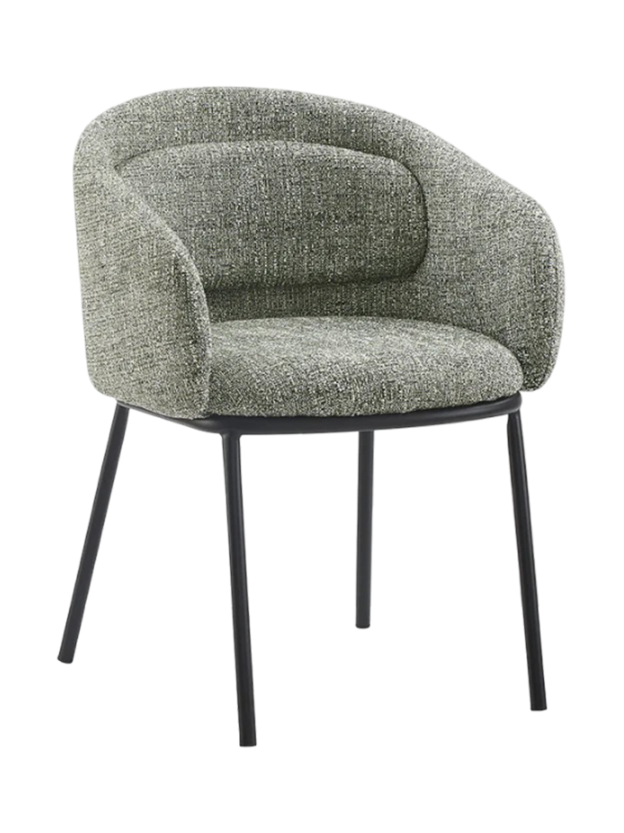 
Designer chair "Florenzo" with armrests - Green