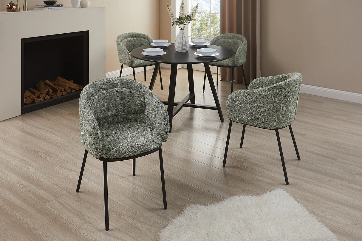 
Designer chair "Florenzo" with armrests - Green