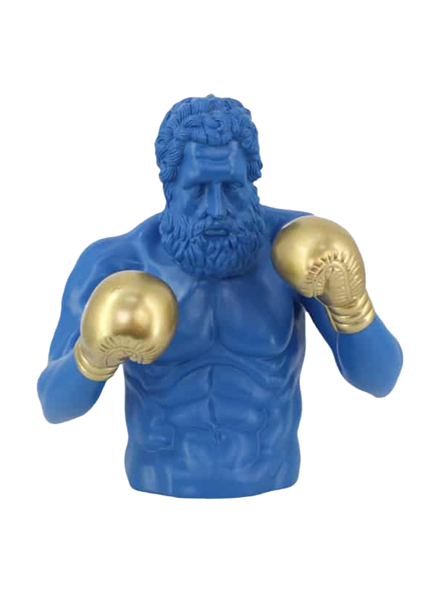 
Oggetto decorativo di design «Boxer» - Blu