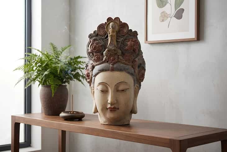 
Oggetto decorativo di design „Buddha Head“