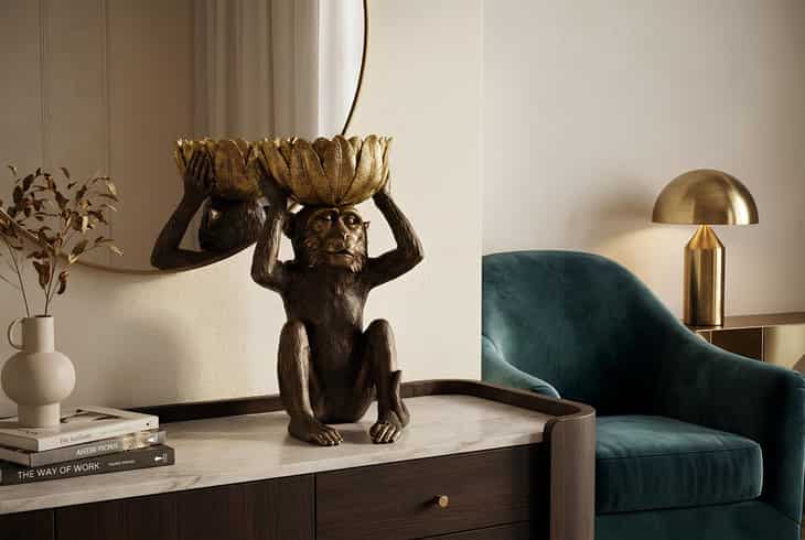 
Grand objet de décoration & coupe « Monkey »