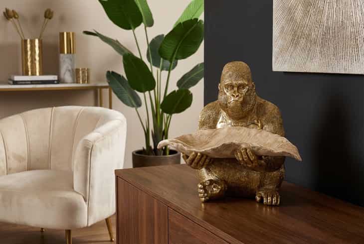 
Grand objet de décoration et coupe « Gorille »