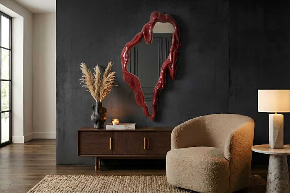 
Miroir mural design « Fluidum » - Bourgogne