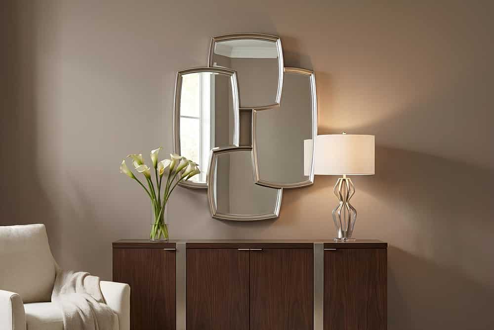 
Design Wandspiegel „Quadra“ - Silver