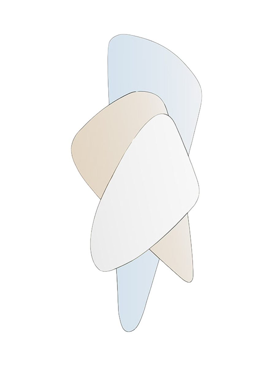 
Specchio da parete di design «Geometric», diverse dimensioni - 120 x 62 cm