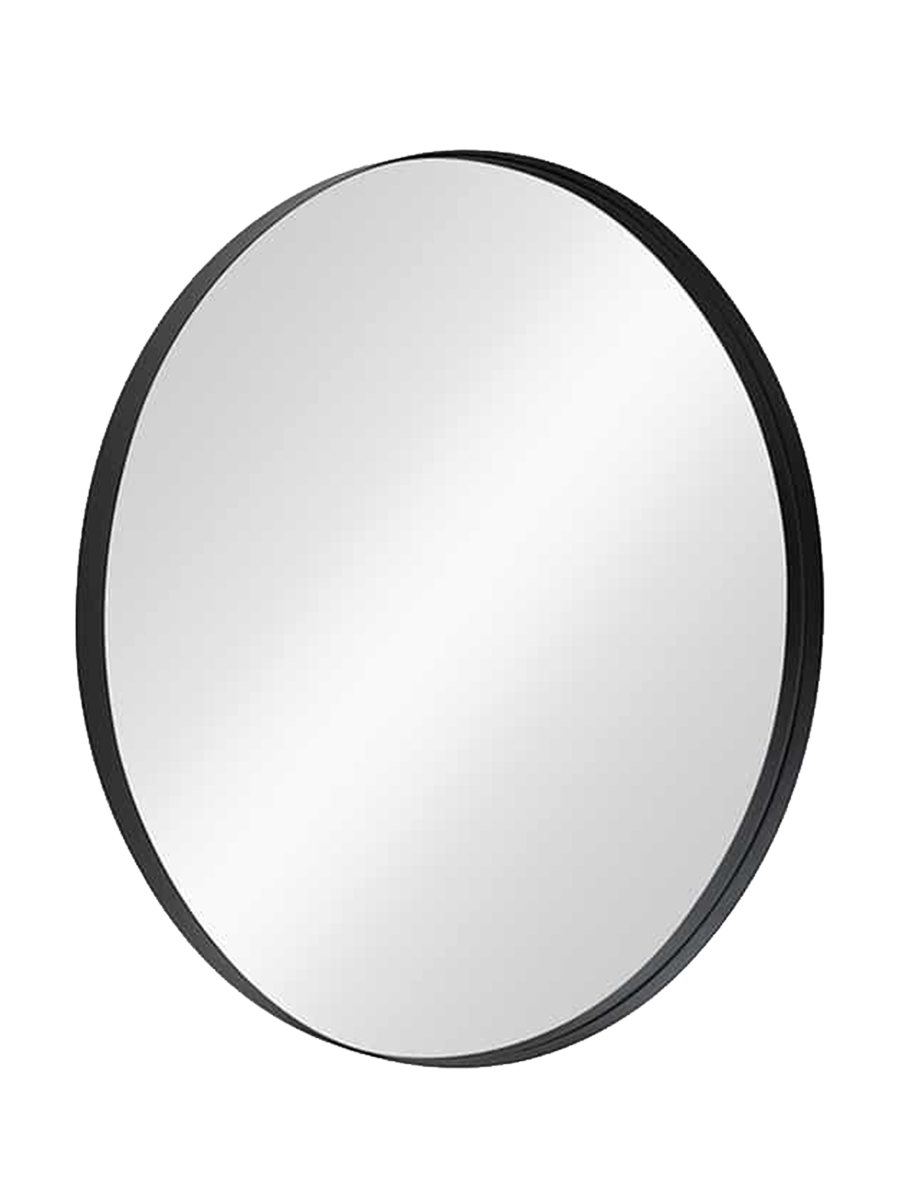
Specchio da parete di design «Portrait», diverse dimensioni - Nero / Ø 76 cm