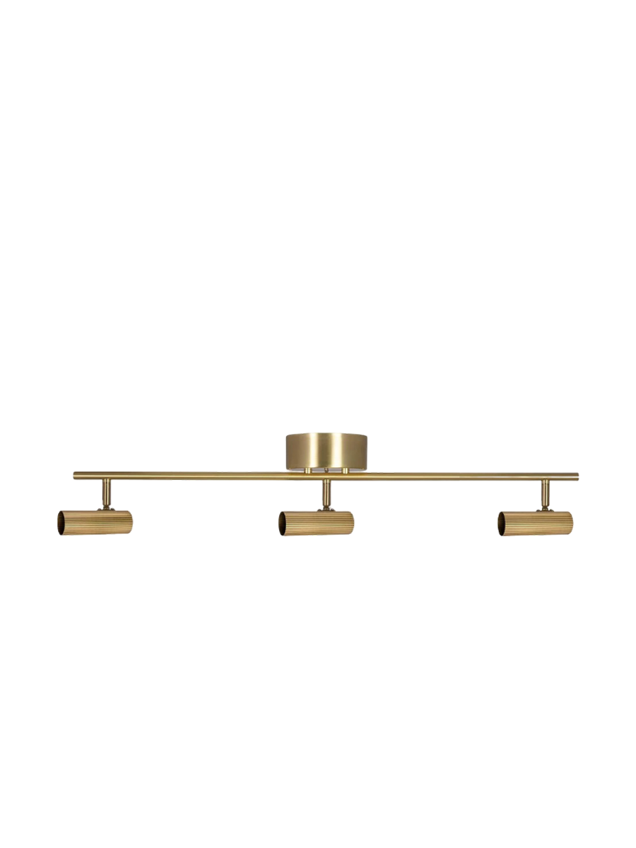 
Design Deckenlampe „Hubble“ 3-flammig - Messing