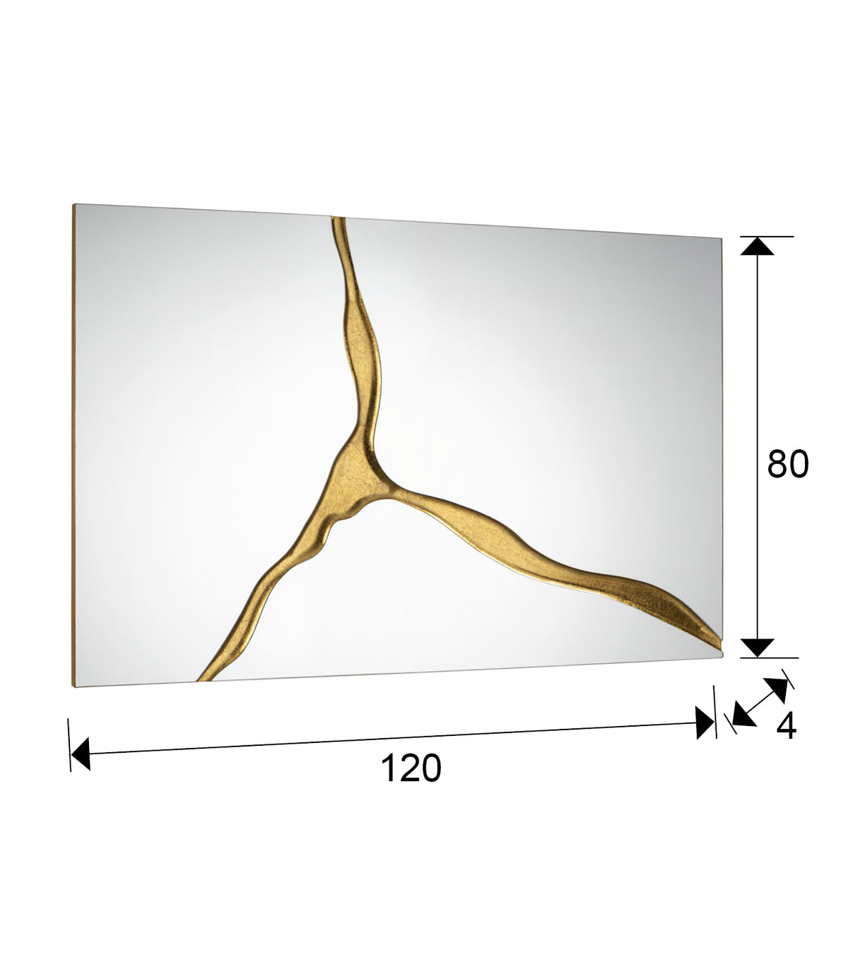 
Grande specchio da parete di design “Surcus” - 80 x 120 cm