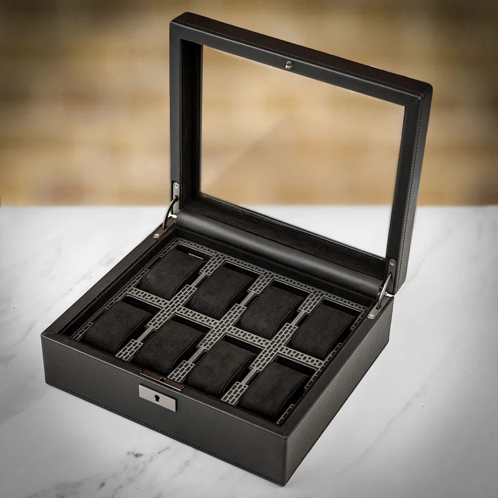 
Boîte à montres « Axis » pour 8 montres-bracelets - Noir