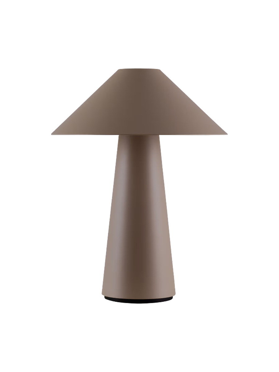 
Tragbare In-/Outdoor LED Tischlampe „Cannes“ - Mocha