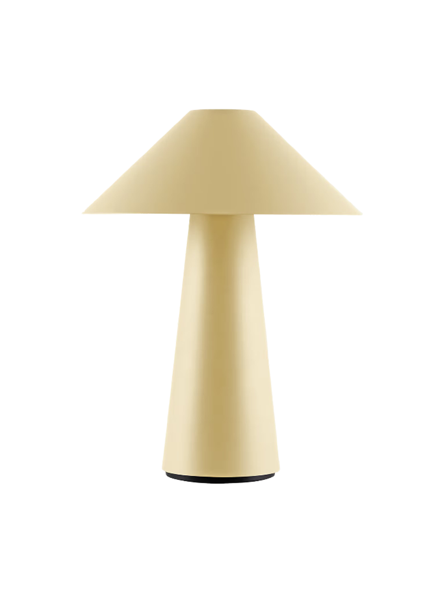 
Tragbare In-/Outdoor LED Tischlampe „Cannes“ - Gelb