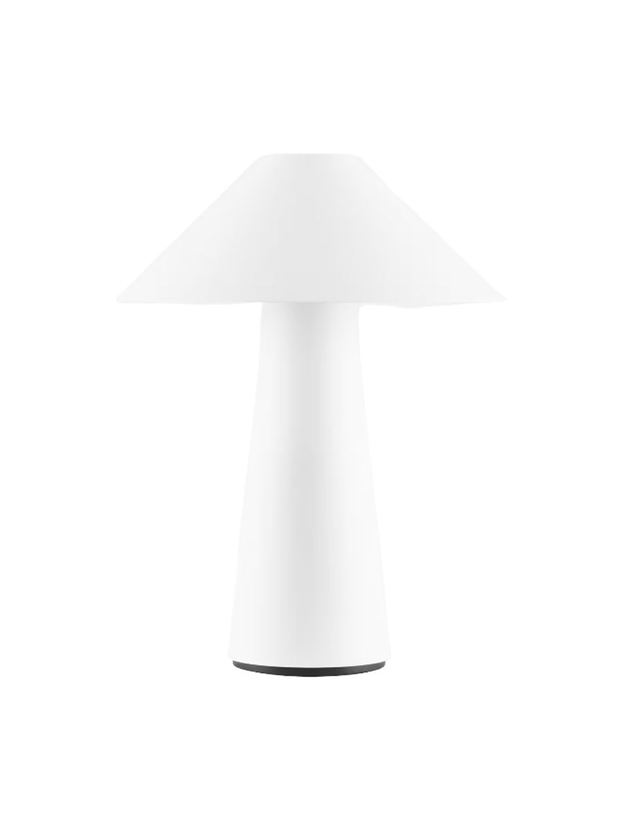 
Tragbare In-/Outdoor LED Tischlampe „Cannes“ - Weiss