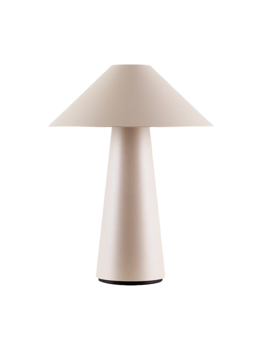 
Tragbare In-/Outdoor LED Tischlampe „Cannes“ - Beige