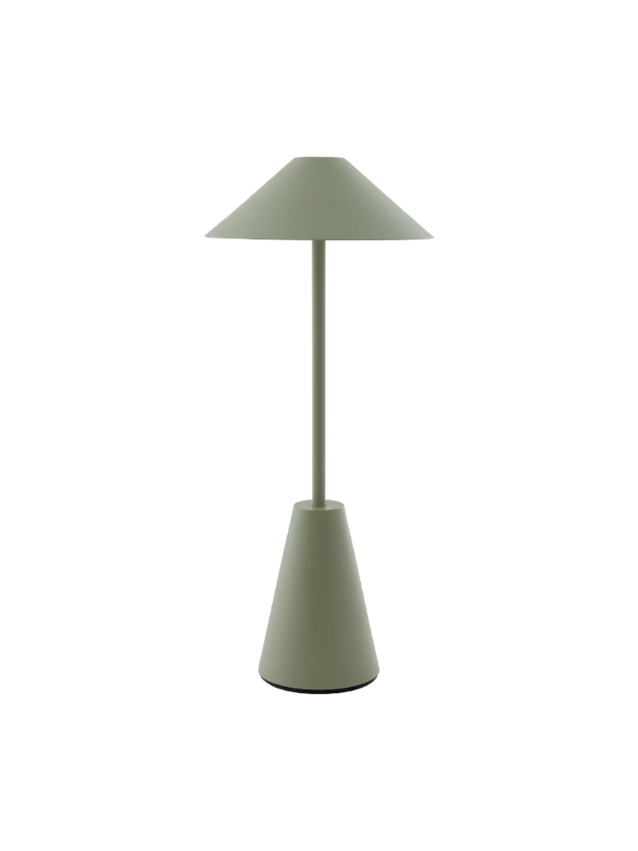 
Tragbare In-/Outdoor LED Tischlampe „Cannes II“ - Pastellgrün