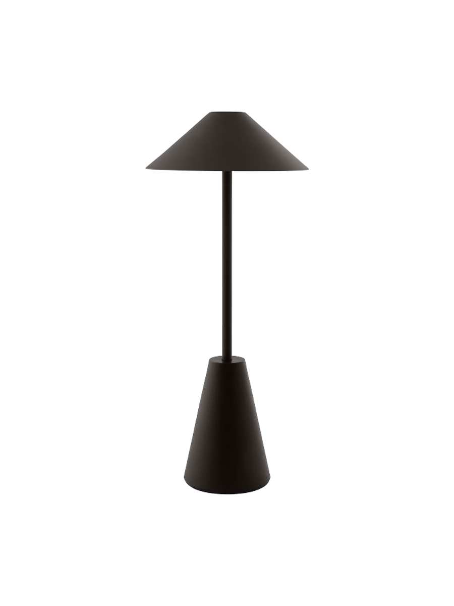 
Tragbare In-/Outdoor LED Tischlampe „Cannes II“ - Schwarz