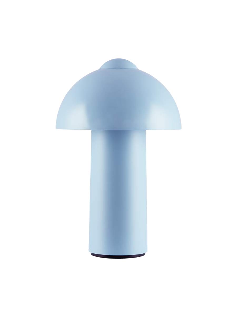 
Tragbare In-/Outdoor LED Design Tischlampe „Buddy“ - Hellblau