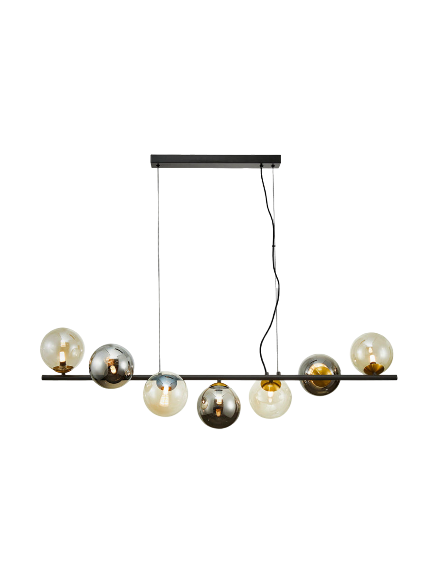 
7-light LED designer pendant lamp “Inoa”