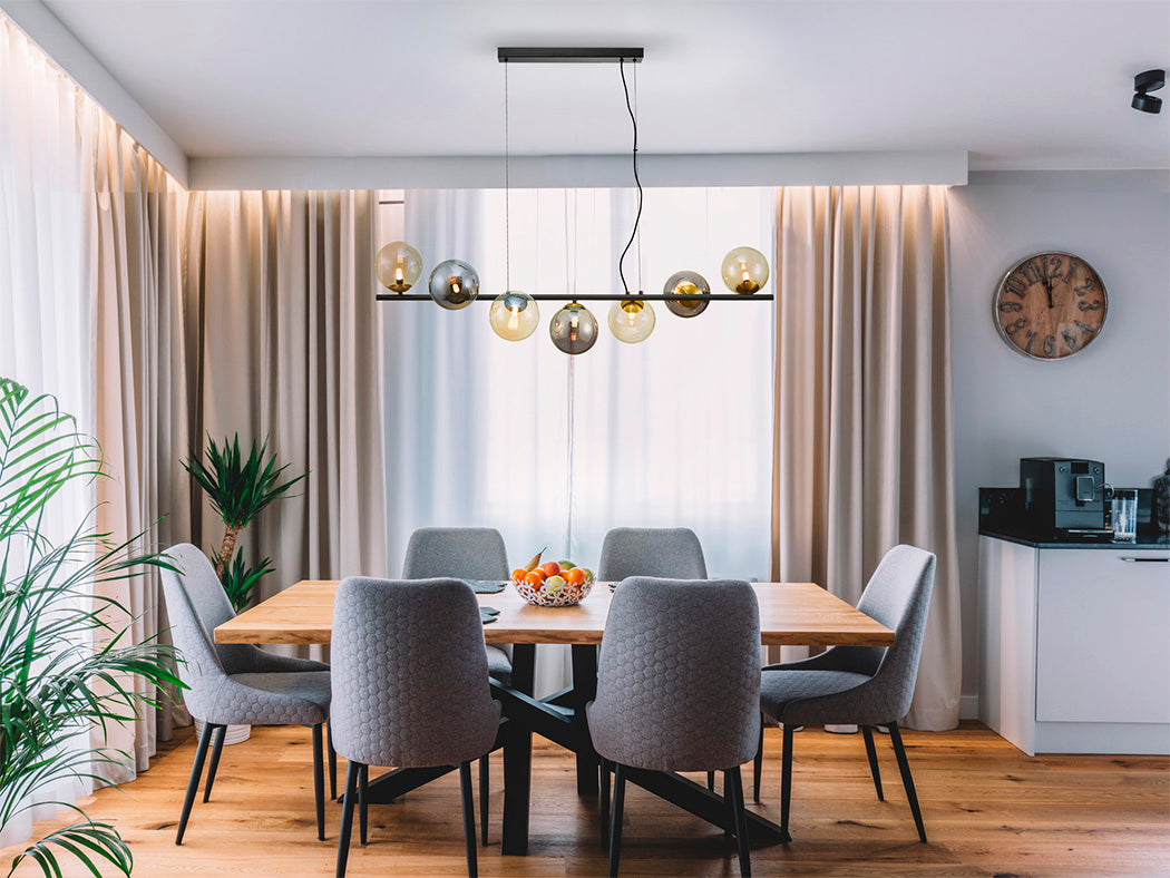 
7-light LED designer pendant lamp “Inoa”