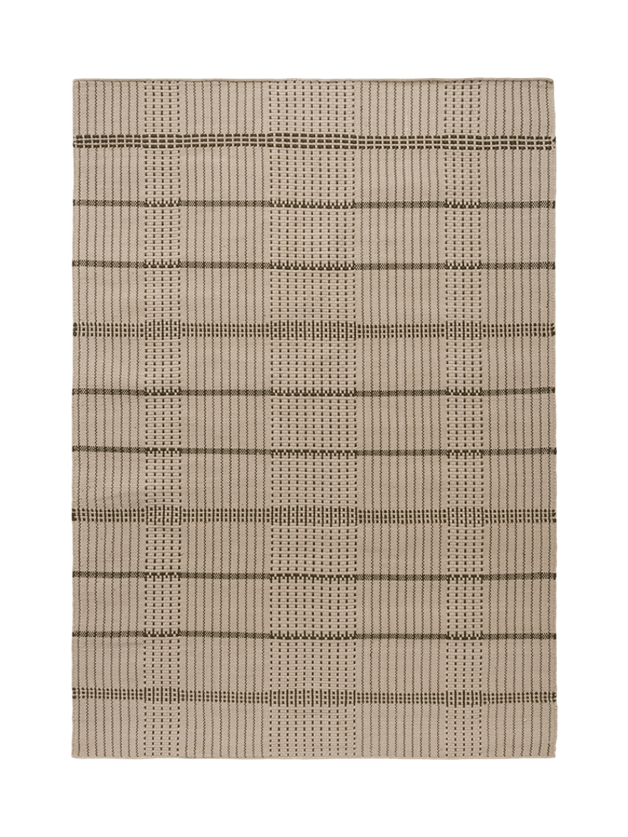 
High-Quality Indoor/Outdoor Designer Rug "Zona Olive Stitch", Various Sizes - 140 x 200 cm / Multicolor 3