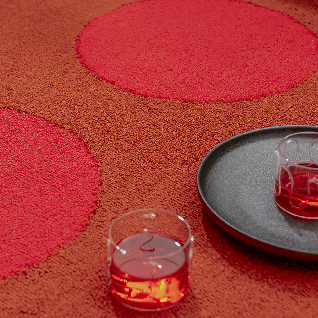 
High-quality indoor/outdoor designer rug "Habitat Festival," various sizes - 140 x 200 cm / Red