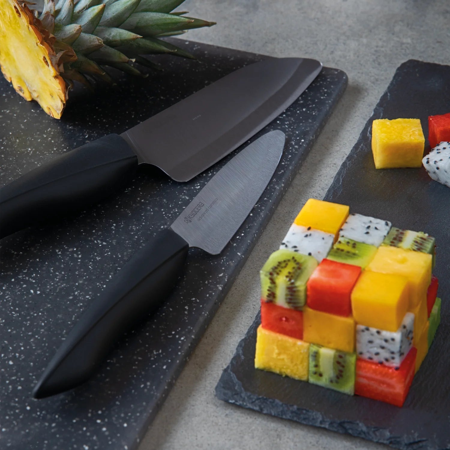 
Professional Ceramic Santoku Knife "SHIN", Blade 16 cm