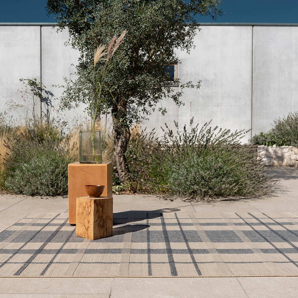 
Hochwertiger In-/Outdoor Designer Teppich „Zona Denim Check“, verschiedene Grössen - 140 x 200 cm / Multicolor 3
