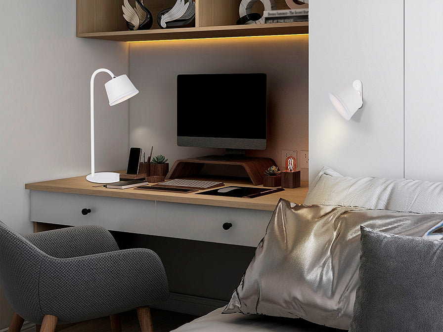 
Lampada da tavolo di design LED portatile per interni ed esterni „Cuco“ - Bianco