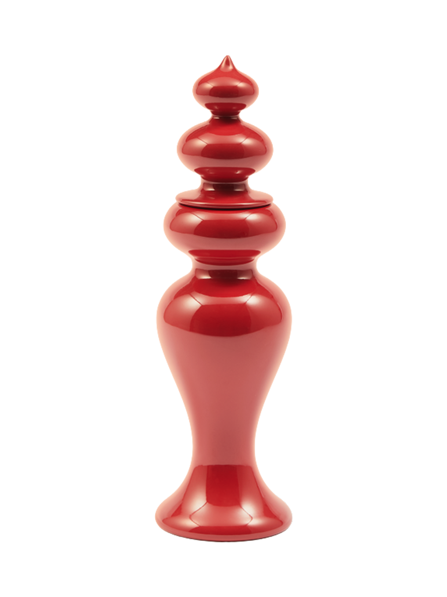 
Grand moulin à sel et à poivre design « Grinder » - XL = Ø 8 x hauteur 28 cm / Rouge