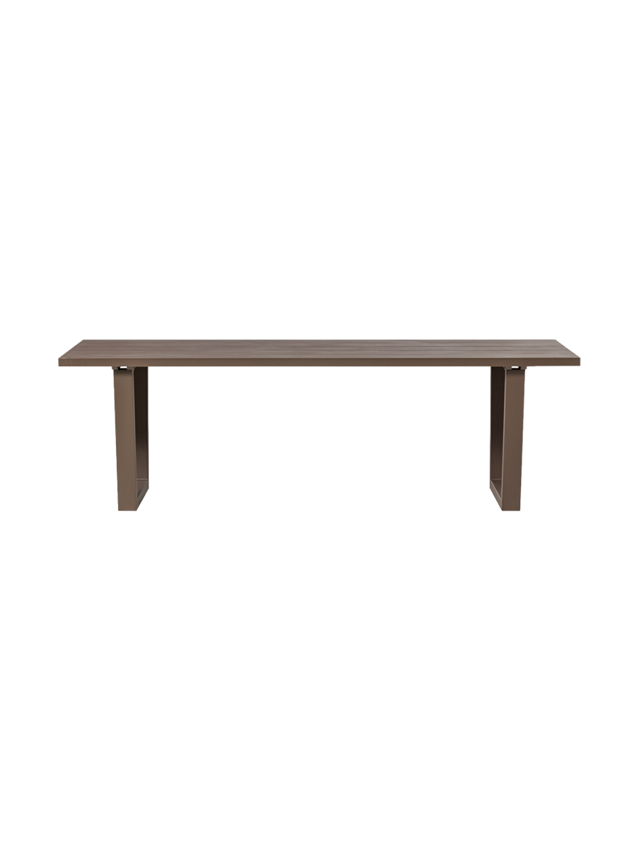 
Table de jardin design rectangulaire « Bear », 240 x 87 cm - Marron
