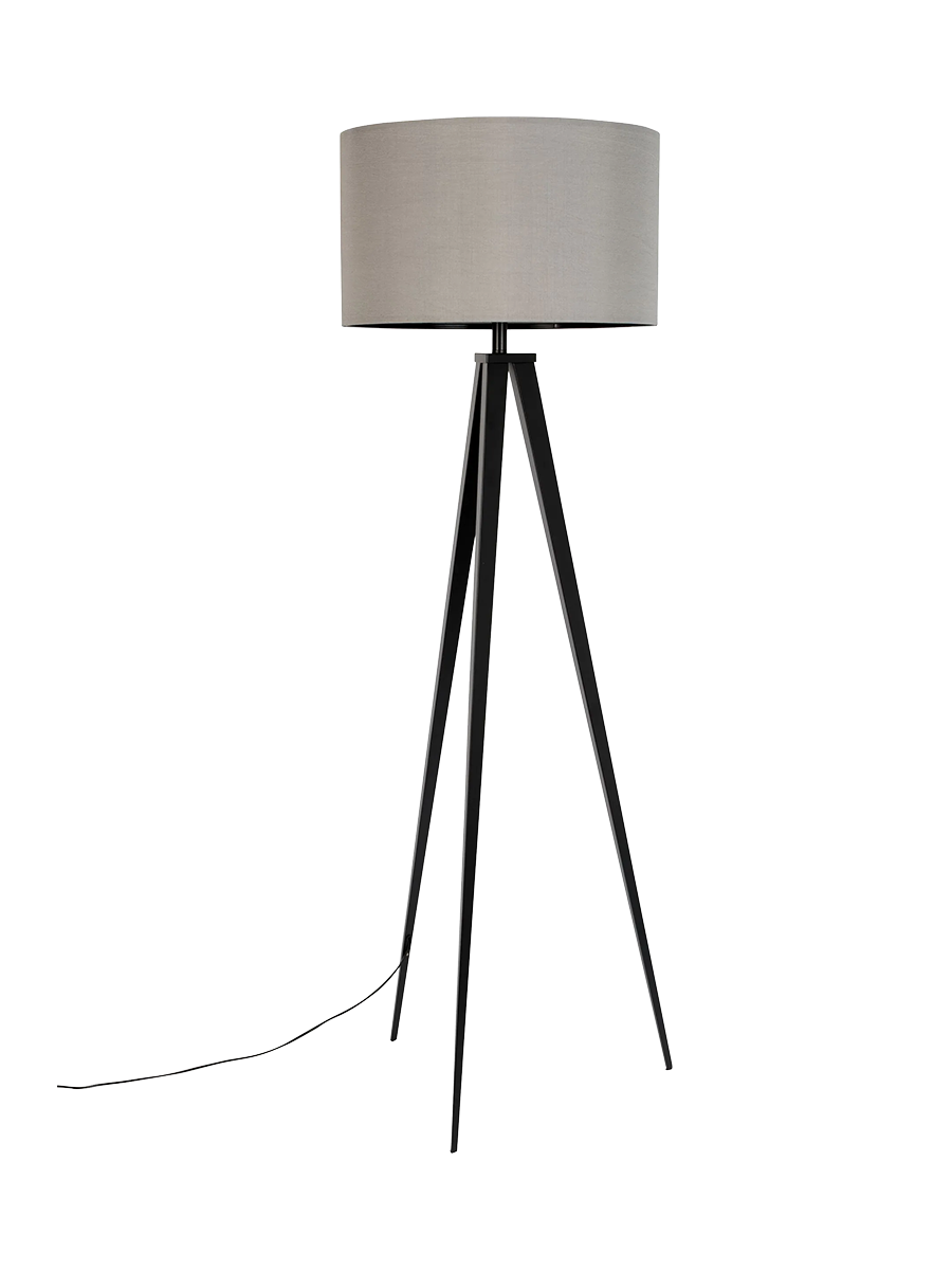 
Lampadaire design « Tripod », différentes couleurs - Noir / Gris
