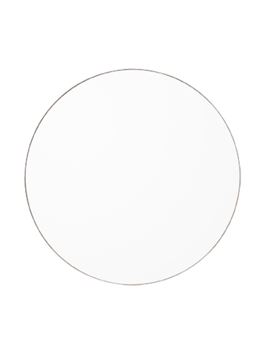 
Specchio da parete di design “Circum” Ø 70 cm - Trasparente / Beige tortora