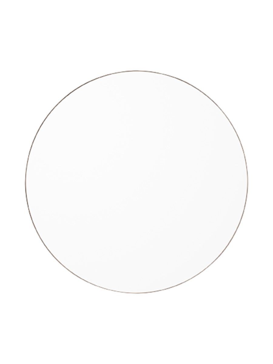 
Specchio da parete di design “Circum” Ø 90 cm - Trasparente / Beige tortora