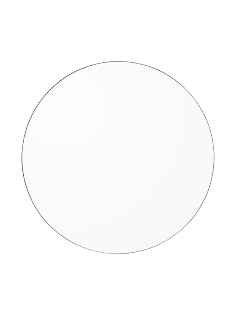 
Specchio da parete di design “Circum” Ø 110 cm - Trasparente / Beige tortora