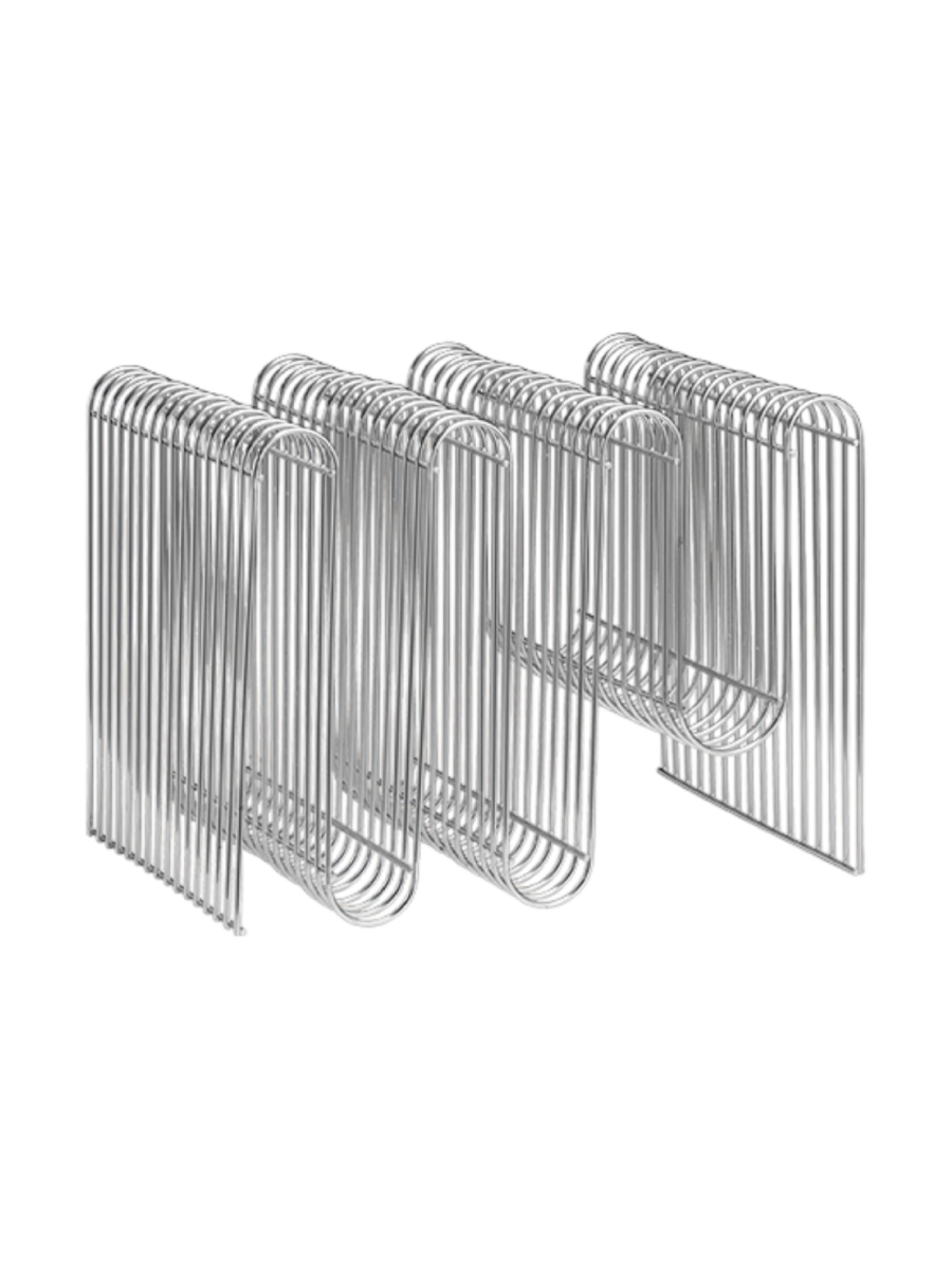 
Porte-revues design « Curva » - Argent