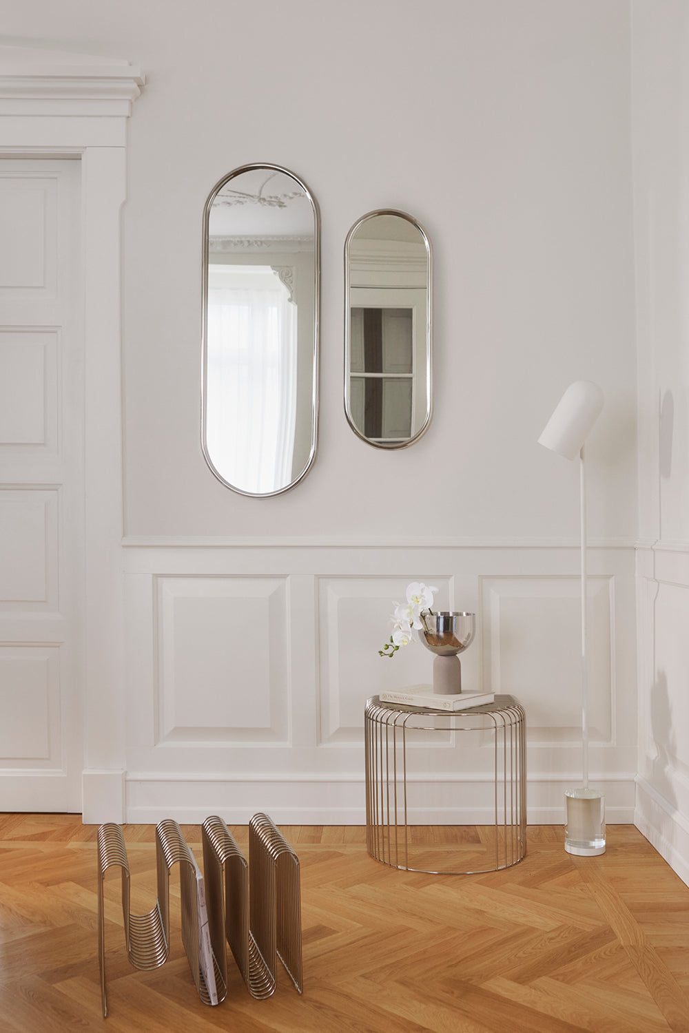 
Porte-revues design « Curva » - Argent