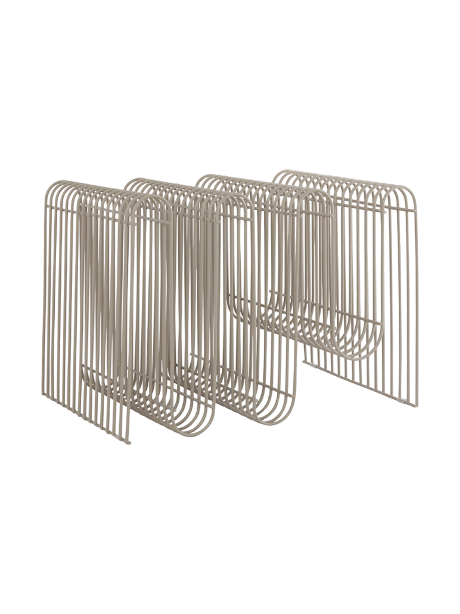 
Porte-revues design « Curva » - Taupe