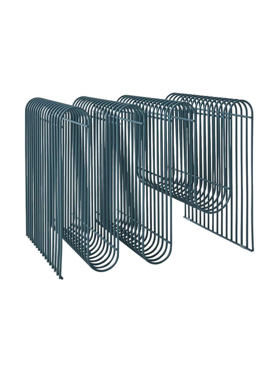 
Porte-revues design « Curva » - Bleu Poussière