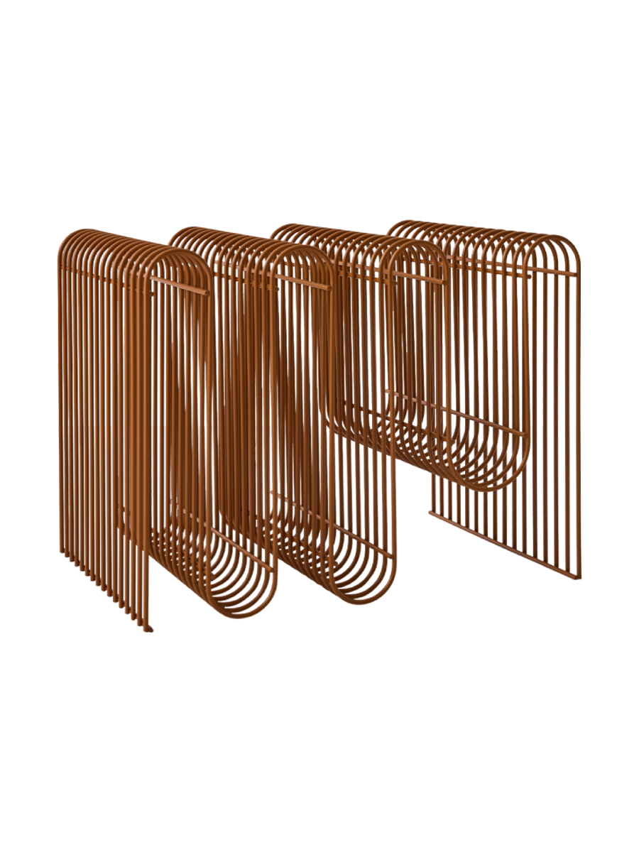 
Porte-revues design « Curva » - Ambre