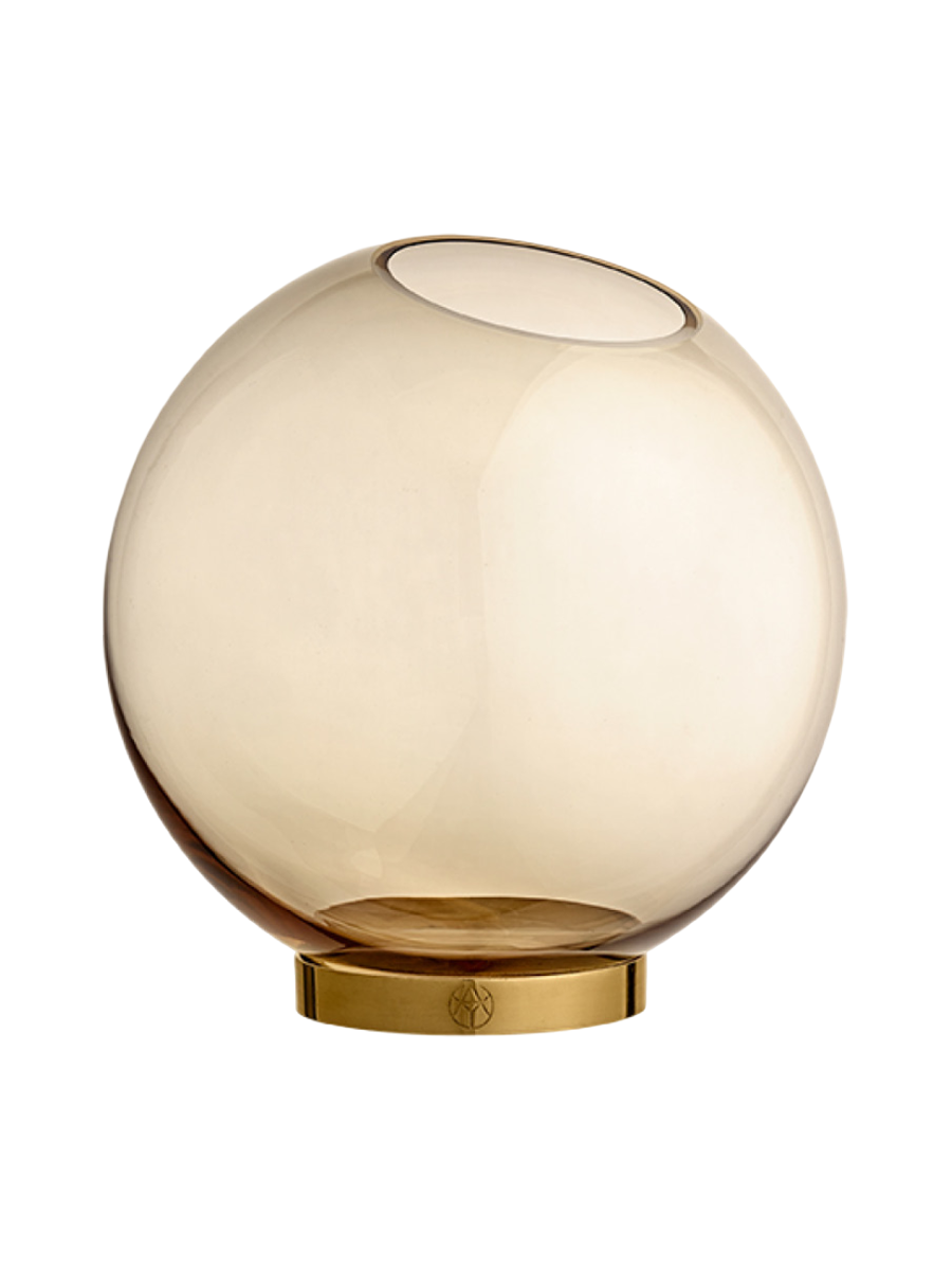 
Design Vase „Globe“ - Amber/Gold