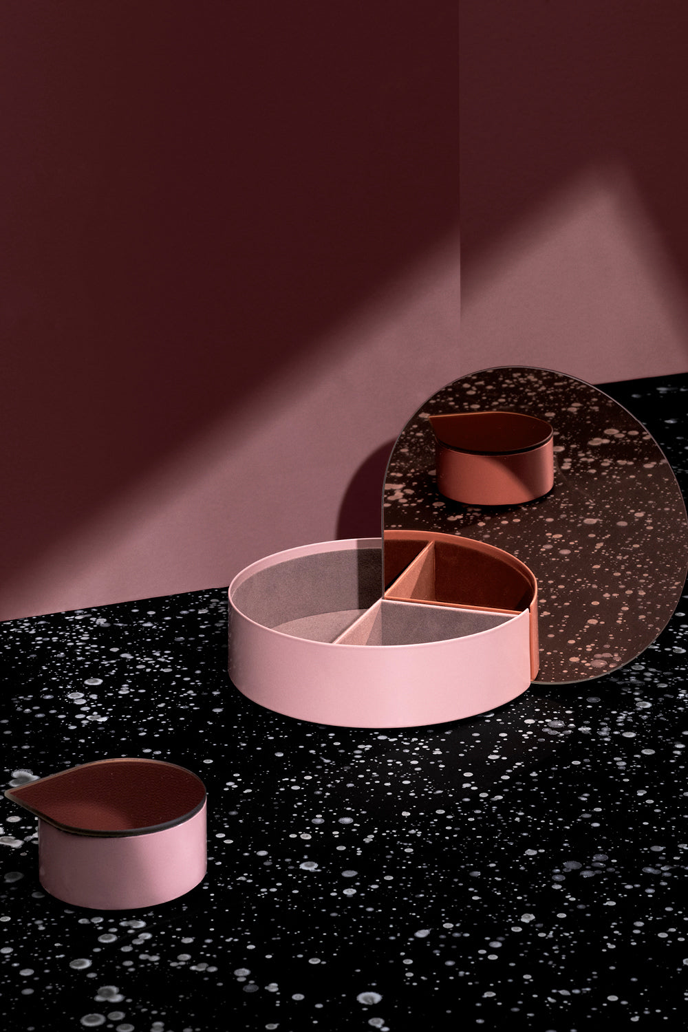 
Designer Jewelry Box "Gutta" - Rose